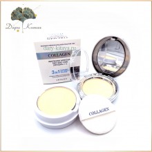 Осветляющая пудра со сменным блоком Enough Collagen Whitening Moisture Two Way Cake SPF30 PA+++