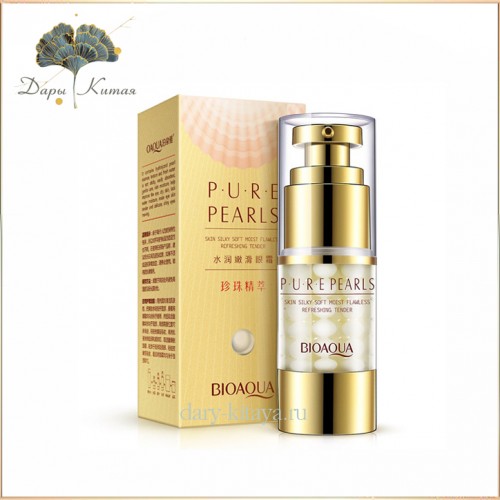 КРЕМ - ГЕЛЬ для кожи вокруг глаз с жемчужной пудрой. 